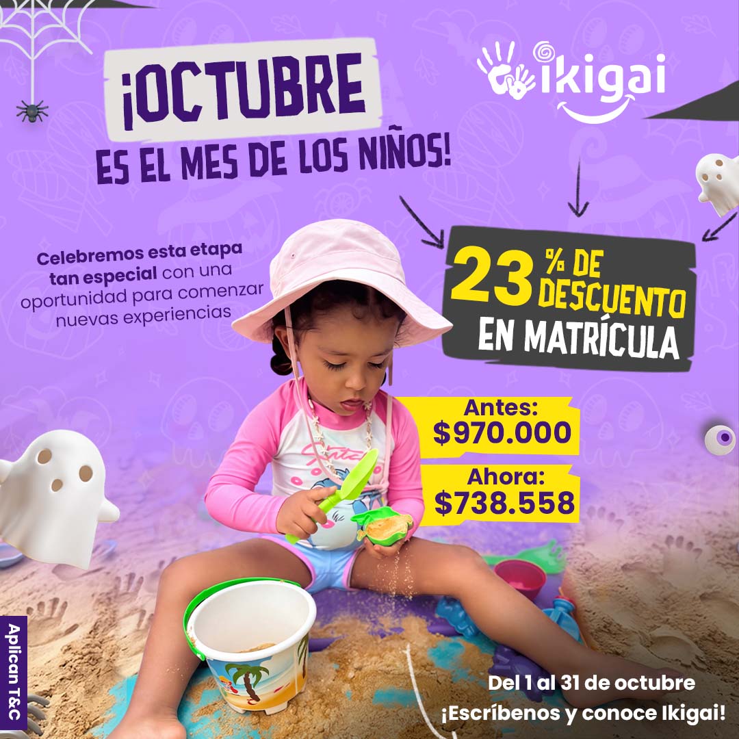 banner promoción ikigai halloween cuadrada